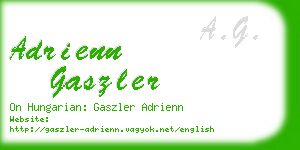 adrienn gaszler business card